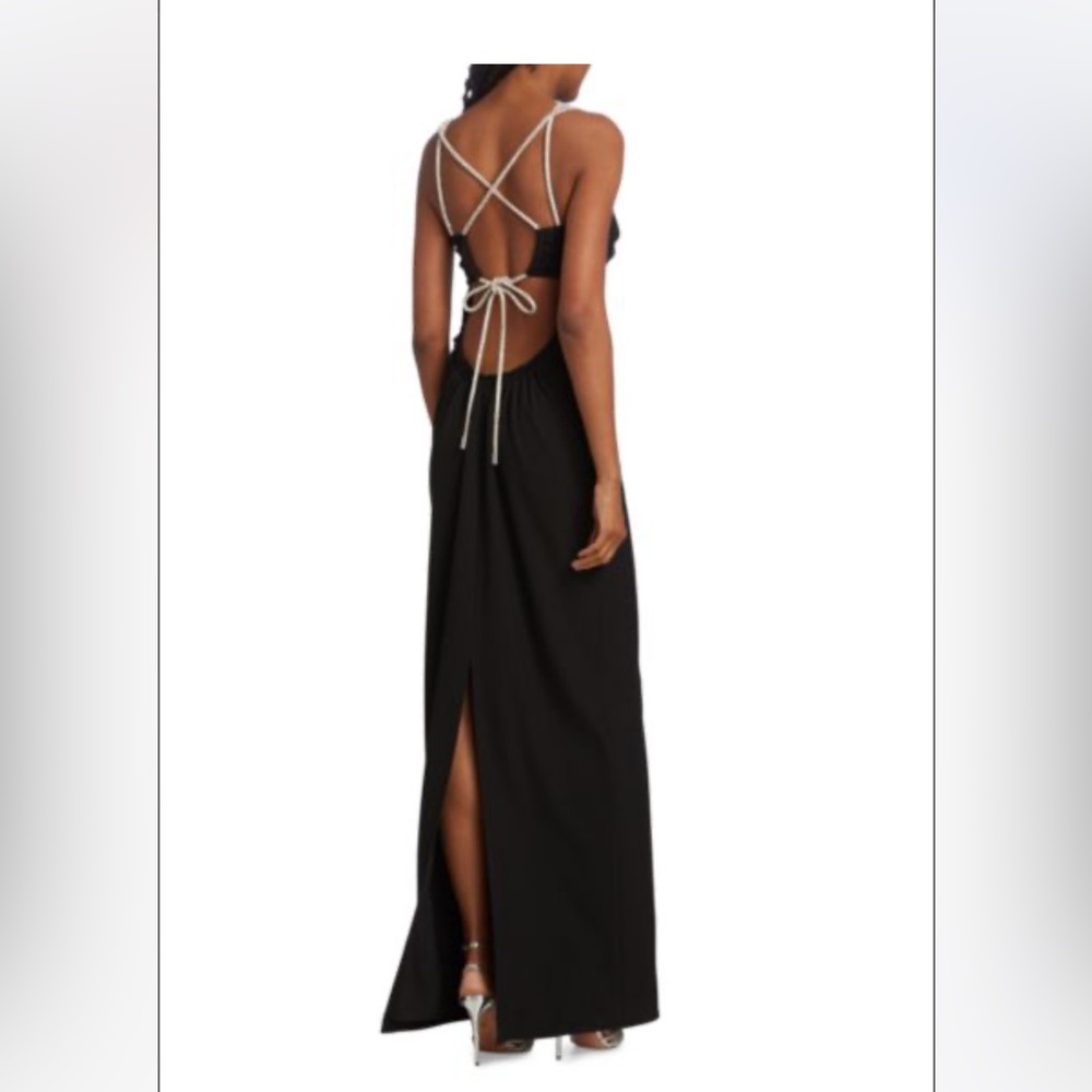 TANYA TAYLOR - Dasha Shimmer-Strap Maxi Dress